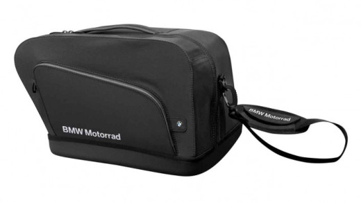 Zwarte BMW Motorrad binnentas speciaal ontworpen voor de koffers van de R 1200 RT en K 1600 GT, verkrijgbaar bij Simako BDM, de beste motorzaak in Gelderland.